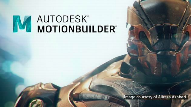 autodesk motionbuilder image of cg character with armour centred