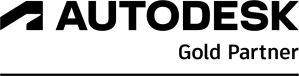 autodesk gold partner logo large transparent black text